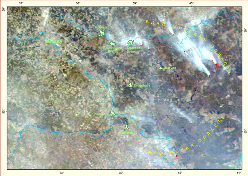 Fires Moscow suburbs on October, 2nd, 2005 (502 K)